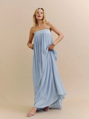 marcella linen dress reformation Reformation Marcella Linen Dress In White - 70% Off